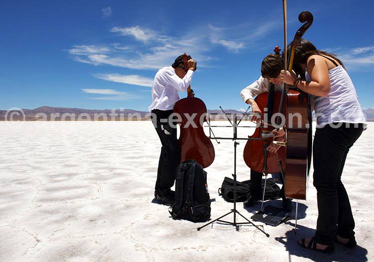 Désert de sel en Argentine Désert de sel en Argentine