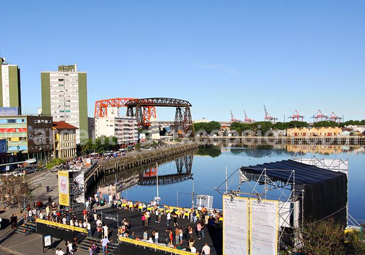 La Boca vue de la terrasse de la fondation Proa La Boca vue de la terrasse de la fondation Proa
