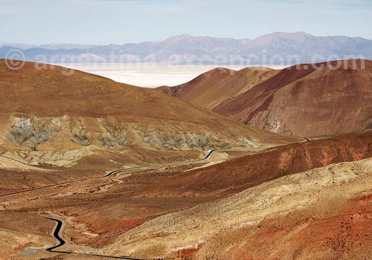Paysage aux alentours de Salinas Grandes salinas argentine