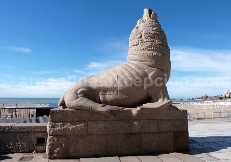 Lion de mer, symbole de Mar del Plata Lion de mer, symbole de Mar del Plata