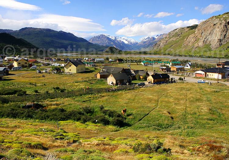 Village de El Chaltén, Patagonie argentine Village de El Chaltén, Patagonie argentine