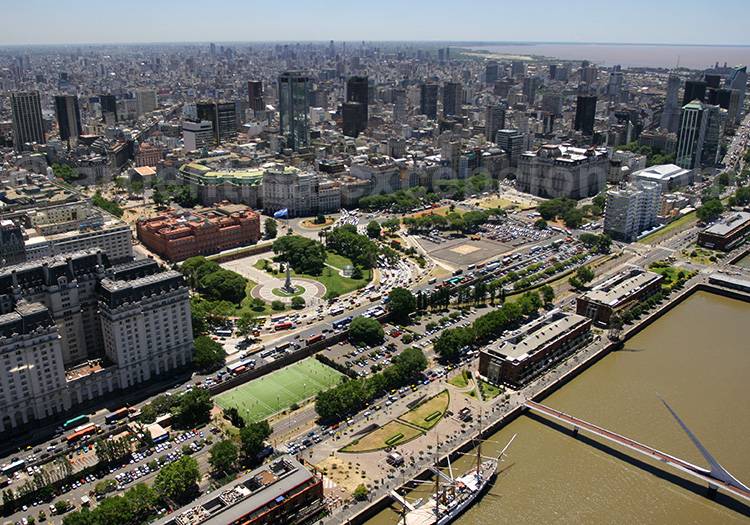 Vue aérienne de Puerto Madero, Buenos Aires Vue aérienne de Puerto Madero, Buenos Aires
