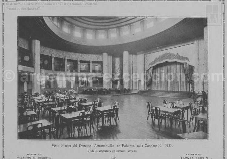 Cabaret El Armenonville, 1927, Buenos Aires Cabaret El Armenonville, 1927, Buenos Aires