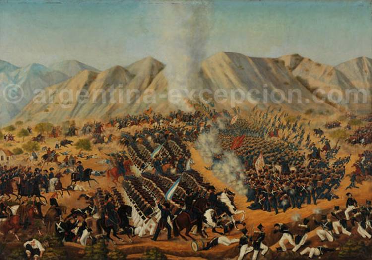 Bataille de Chacabuco - 1817, Musée Historique National, Santiago du Chili Bataille de Chacabuco - 1817, Musée Historique National, Santiago du Chili