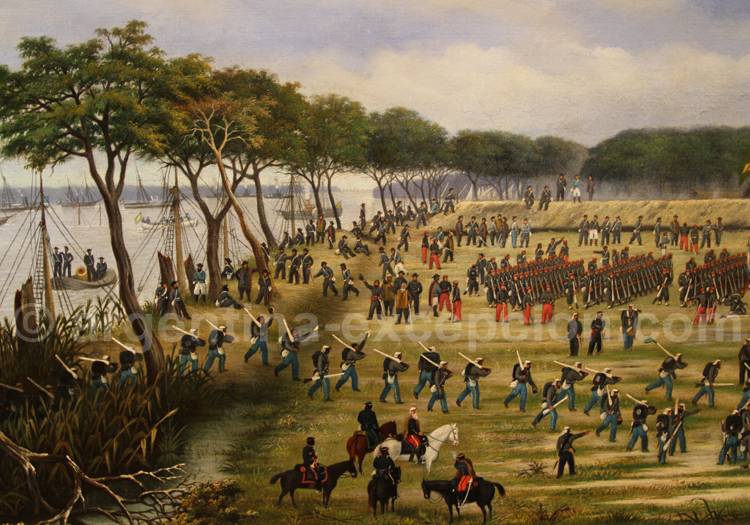 Bataille de Curuzú 1891, guerre du Paraguay, musées des Beaux Arts Bataille de Curuzú 1891, guerre du Paraguay, musées des Beaux Arts