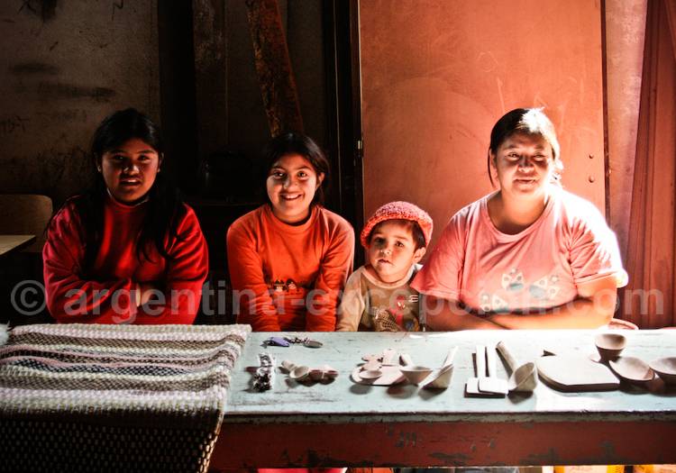 Famille mapuche, Patagonie Famille mapuche, Patagonie