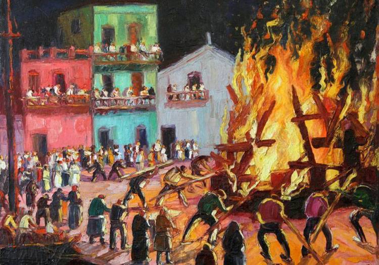 Feu de la Saint-Jean, Quinquela Martín. Crédit facebook Feu de la Saint-Jean, Quinquela Martín. Crédit facebook