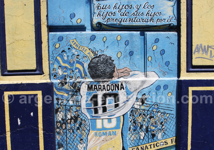 Fresque de DIego à La Boca Fresque de DIego à La Boca