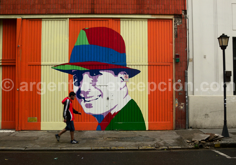 Fresque de Carlos Gardel à Buenos Aires Fresque de Carlos Gardel à Buenos Aires