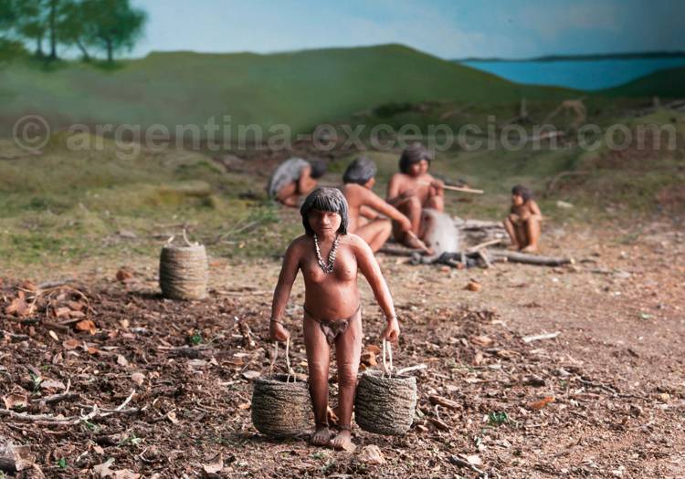 Indienne yamana, musée Ushuaia Indienne yamana, musée Ushuaia