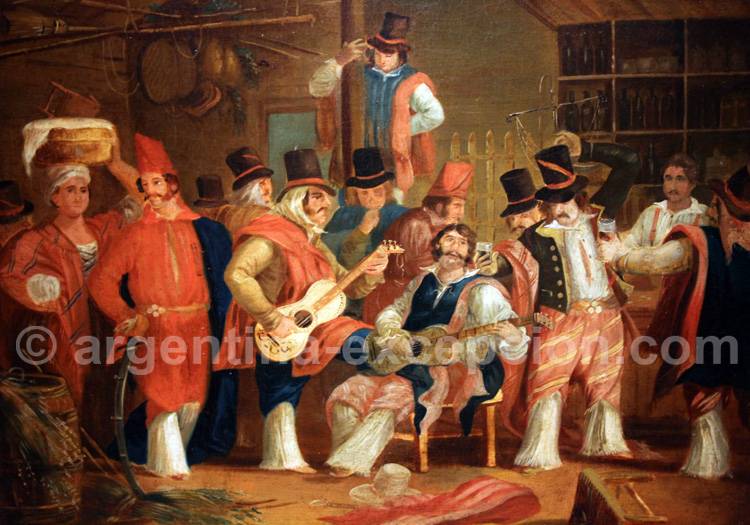 Payada en una pulperia, Carlos Morel, musée des Beaux Arts, Buenos Aires Payada en una pulperia, Carlos Morel, musée des Beaux Arts, Buenos Aires