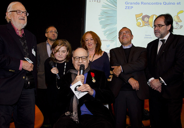 Quino fait Chevalier de la Légion d'Honneur Quino fait Chevalier de la Légion d'Honneur