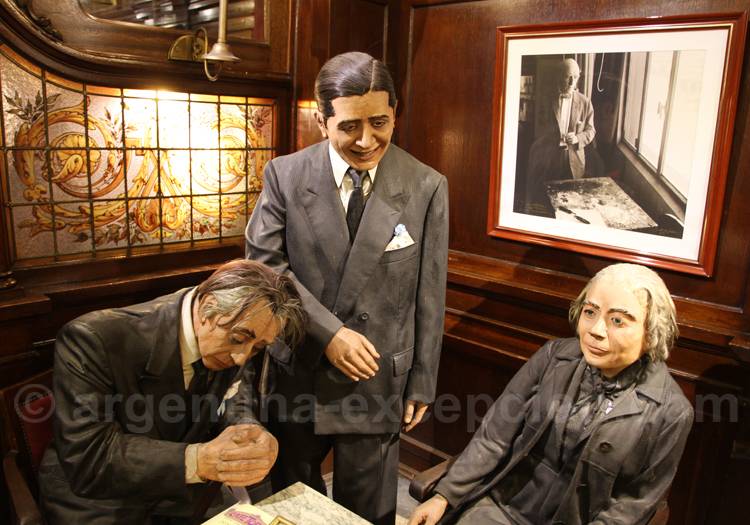 Statues de Borges, Gardel et Storni Statues de Borges, Gardel et Storni