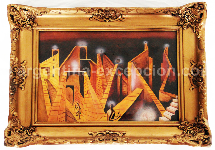 Peinture de Xul Solar, 1948, Argentine Peinture de Xul Solar, 1948, Argentine