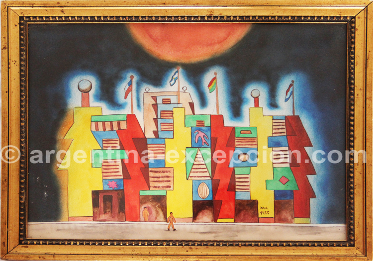 Peinture de Xul Solar 1955 Buenos Aires Peinture de Xul Solar 1955 Buenos Aires