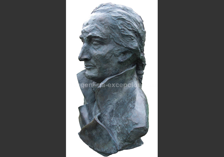 Buste de Jacques de Liniers réalisé par Constance de la Martinière Buste de Jacques de Liniers réalisé par Constance de la Martinière