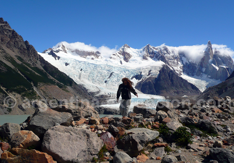 Lagune Torre, glacier Torres et Cerro Torre vus depuis le mirador Maestri Lagune Torre, glacier Torres et Cerro Torre vus depuis le mirador Maestri
