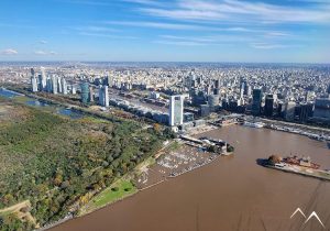 Vue aérienne sur Puerto Madero à Buenos Aires Argentine
