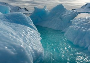 paysage glacé en Antarctique