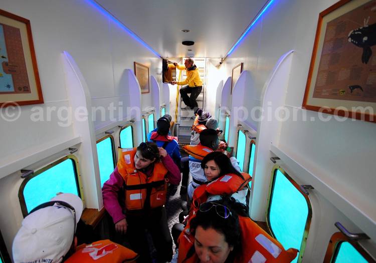 La cabine intérieure du Yellow Submarine La cabine intérieure du Yellow Submarine