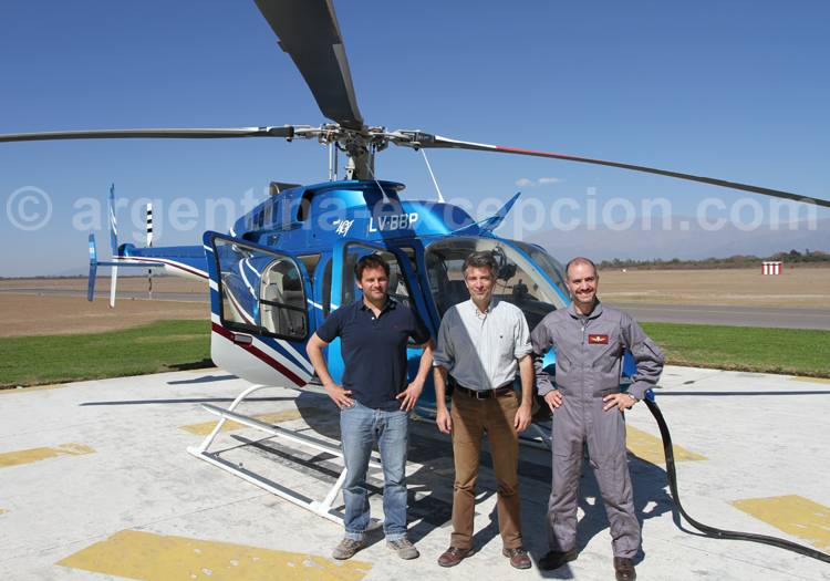 Prêt au décollage en hélico à partir de Salta Prêt au décollage en hélico à partir de Salta