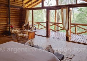 Vue de la Chambre Lodge Marcel de l'Hotel Finca la Fé au nord est de l'Argentine Vue de la Chambre Lodge Marcel de l'Hotel Finca la Fé au nord est de l'Argentine