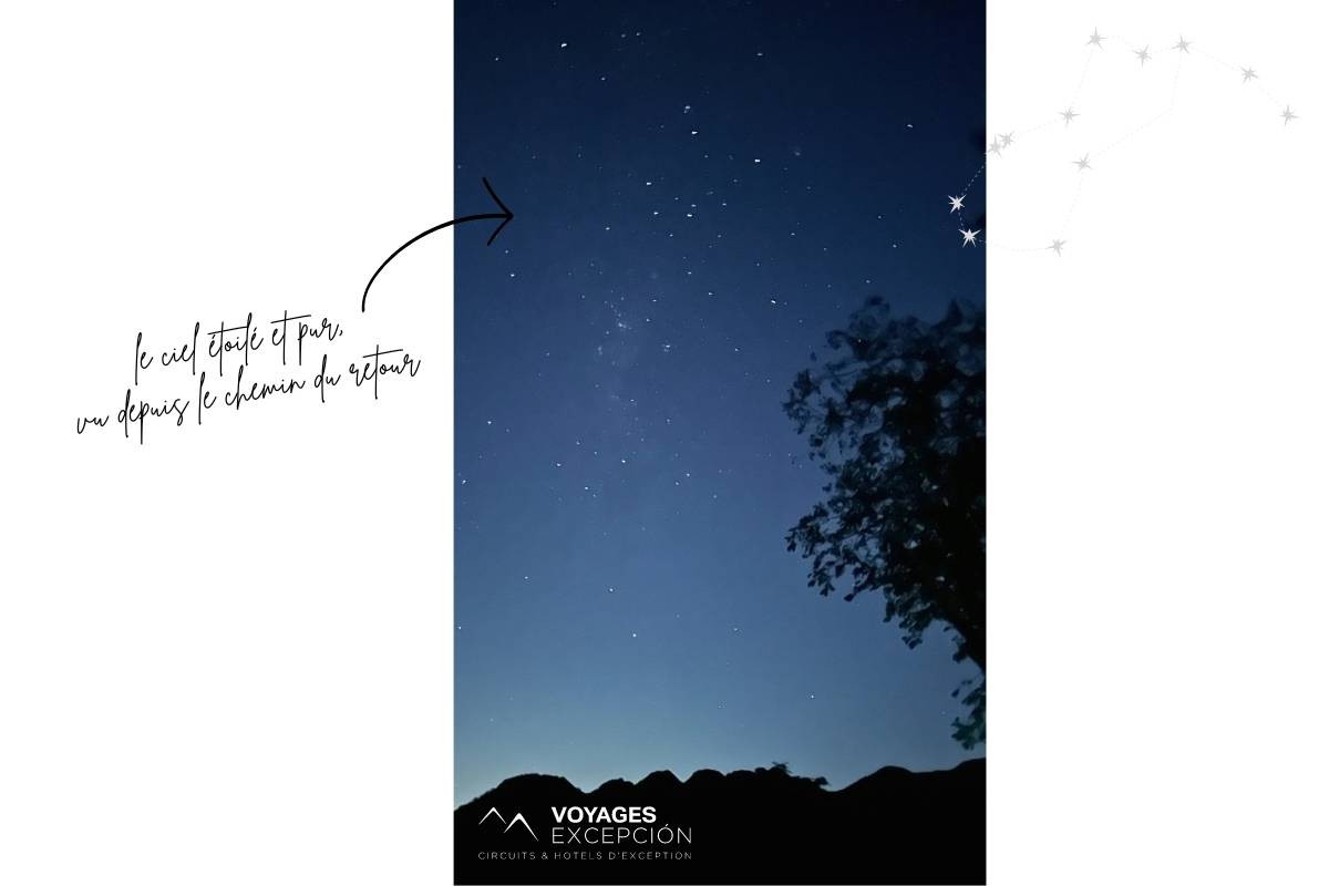 Le ciel étoilé sur le chemin du retour à Mendoza Le ciel étoilé sur le chemin du retour à Mendoza