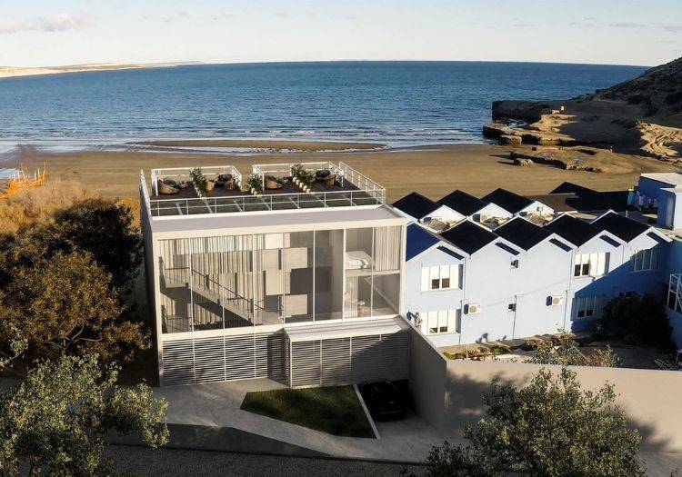 hôtel oceano patagonia Puerto Pirámides vue d'ensemble hôtel oceano patagonia Puerto Pirámides vue d'ensemble