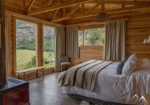 Chambre avec vue sur les montagnes de Patagonie