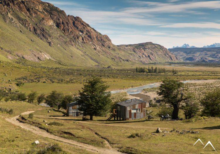 Vue d'ensemble de l'estancia Bonanza en Patagonie argentine Vue d'ensemble de l'estancia Bonanza en Patagonie argentine
