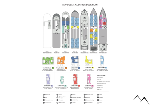 Plan du bateau de croisière en Antarctique Ocean Albatros Plan du bateau de croisière en Antarctique Ocean Albatros
