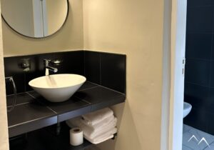 Salle de bain, Casagrande Hôtel Boutique, Tinogasta, Argentine Salle de bain, Casagrande Hôtel Boutique, Tinogasta, Argentine
